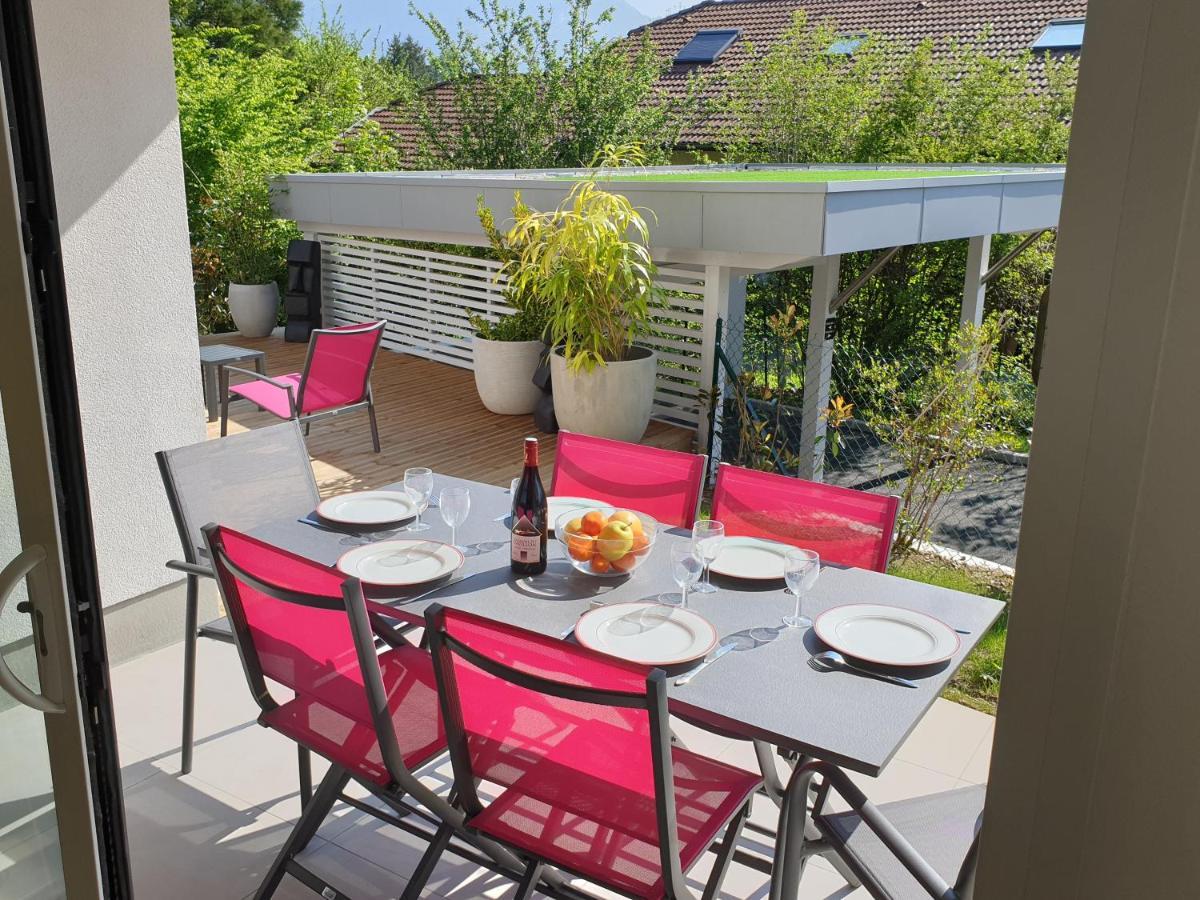 L'Appartement Jardin Avec Vue Montagnes Sevrier Exterior photo
