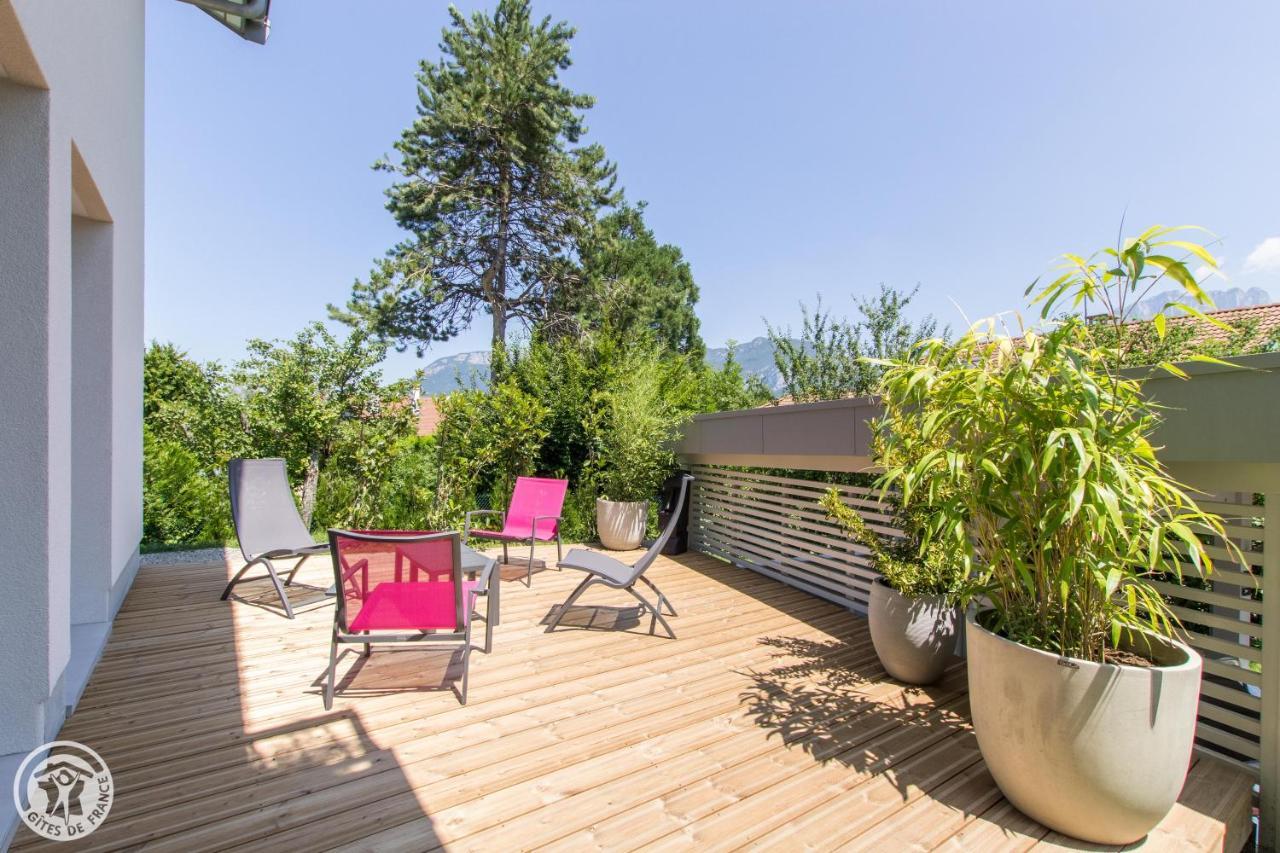 L'Appartement Jardin Avec Vue Montagnes Sevrier Exterior photo