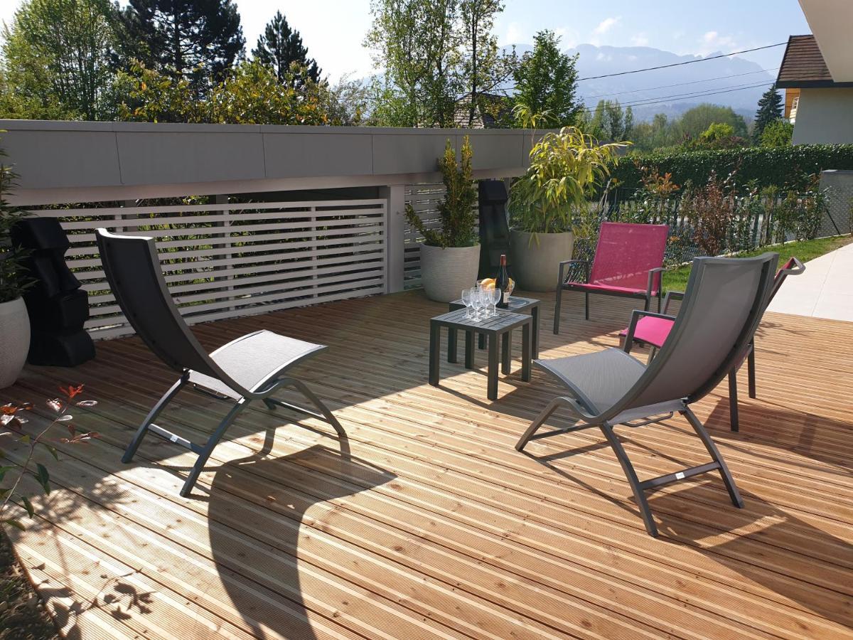L'Appartement Jardin Avec Vue Montagnes Sevrier Exterior photo