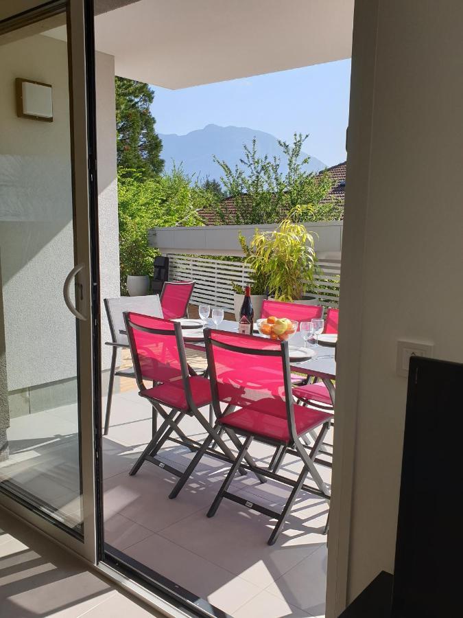 L'Appartement Jardin Avec Vue Montagnes Sevrier Exterior photo